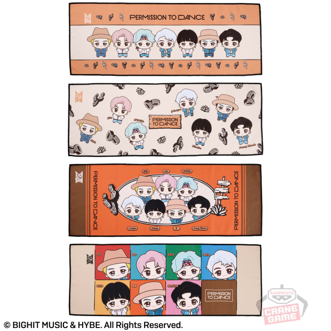 TinyTAN Permission to Dance マイクロファイバータオル