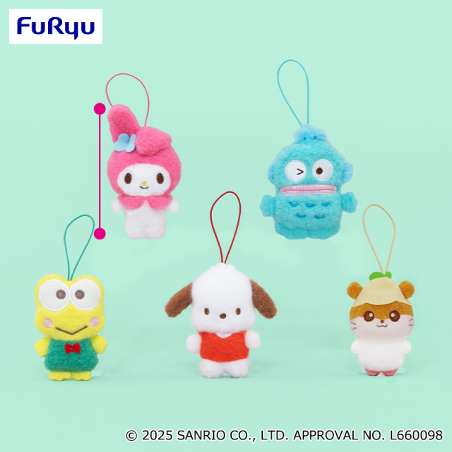 サンリオキャラクターズ ふわもこワッペンこれくしょんマスコット①