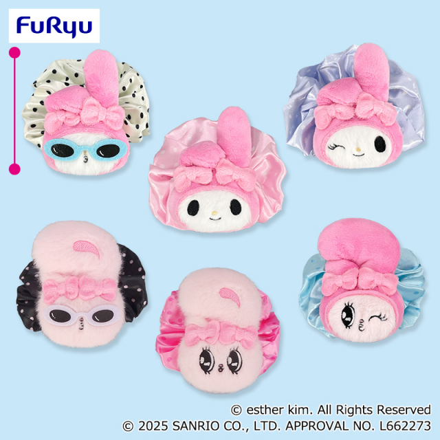 エスターバニー×マイメロディ ぴょこきゅんシュシュ