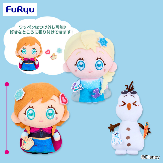 アナと雪の女王 P-PATCH！ ぬいぐるみ～アナ・エルサ・オラフ～