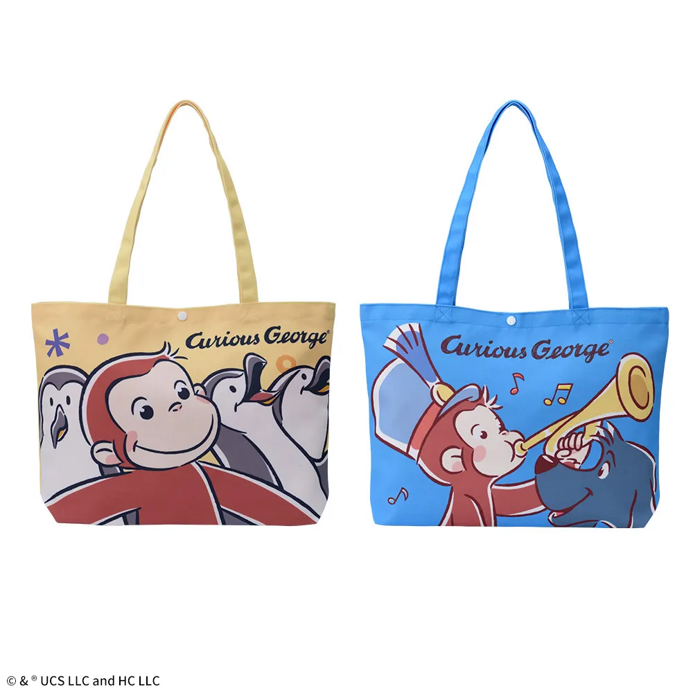 おさるのジョージプラチナムザッカトートバッグ