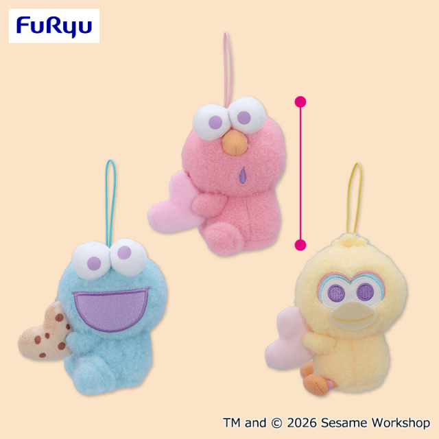 セサミストリート ハートだっこマスコット