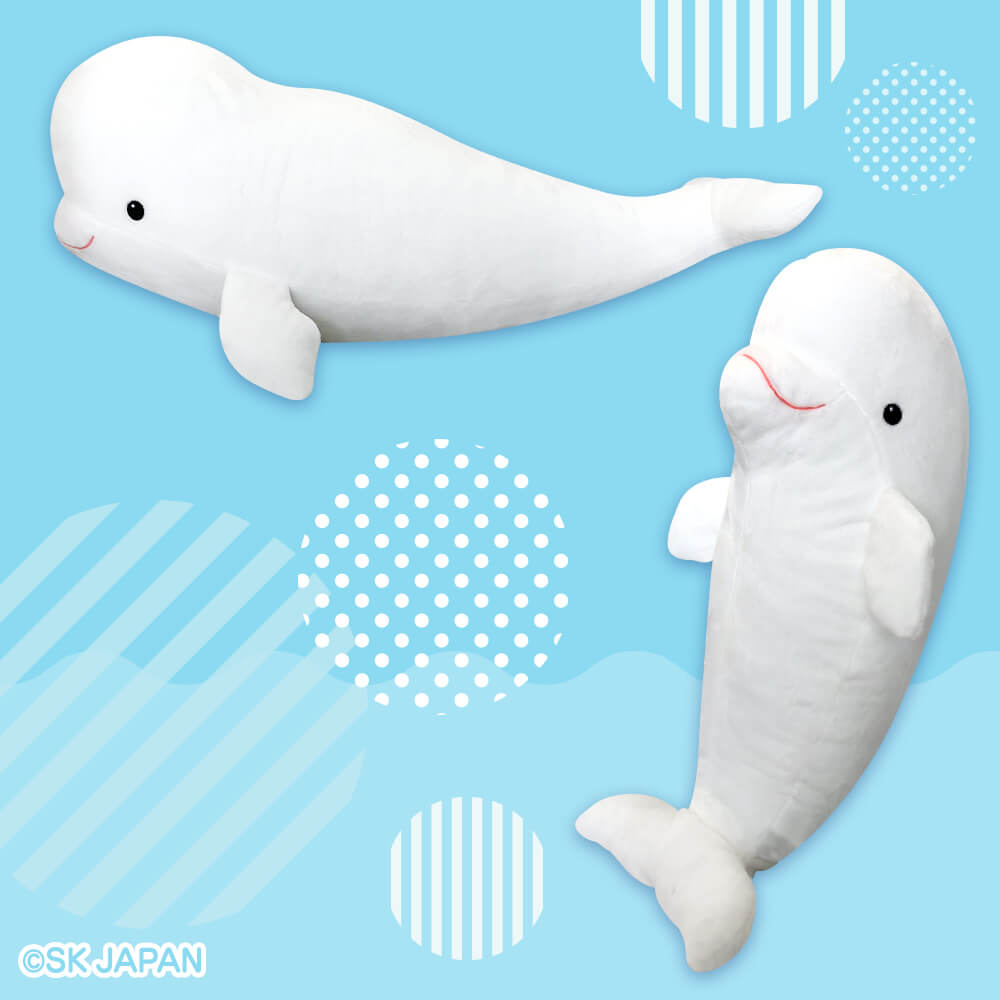 シロイルカいろんなポーズBIGぬいぐるみ【八景島シーパラダイス限定】