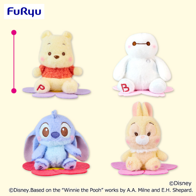 ディズニーキャラクター ミルキーボア お花にちょこんマスコット