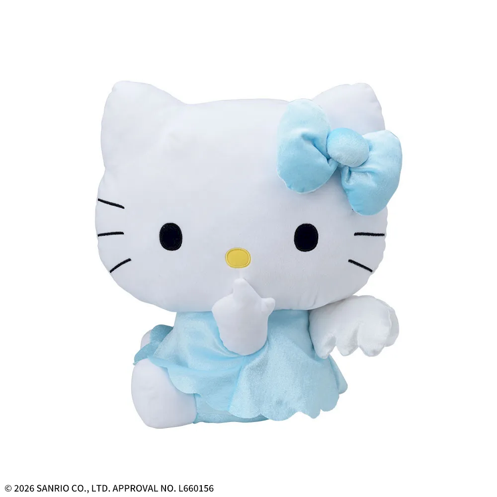 ハローキティLLぬいぐるみ水色エンジェル