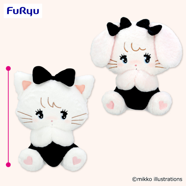 mikko characters BLACK RIBBON BIGぬいぐるみ～ムース＆キャミー～
