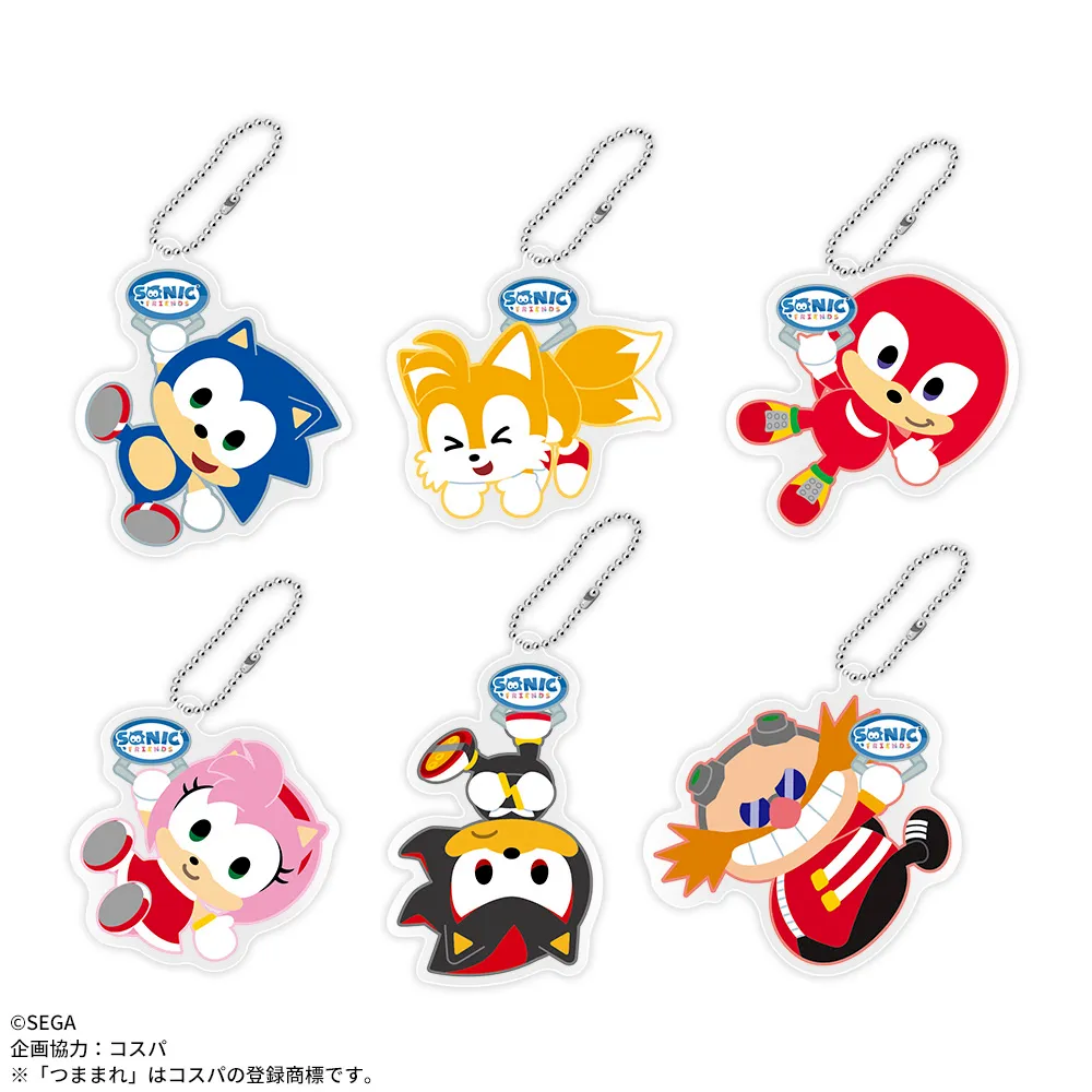 SONIC&FRIENDSUFOつままれアクリルキーチェーン