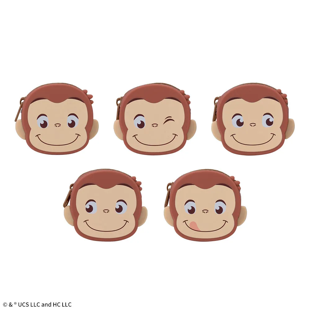 おさるのジョージぽってりシリコンミニポーチ