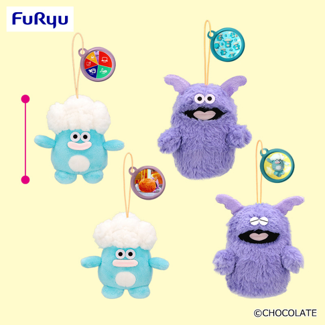 ホイッピ&ラッピ アクリル付きマスコット ~頭のなか~