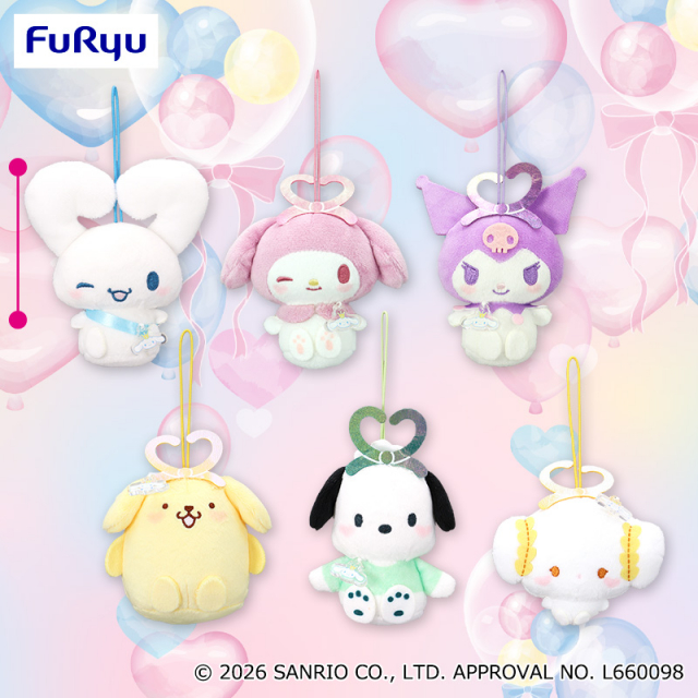 サンリオキャラクターズ ぷんわりハートフルバルーンマスコット