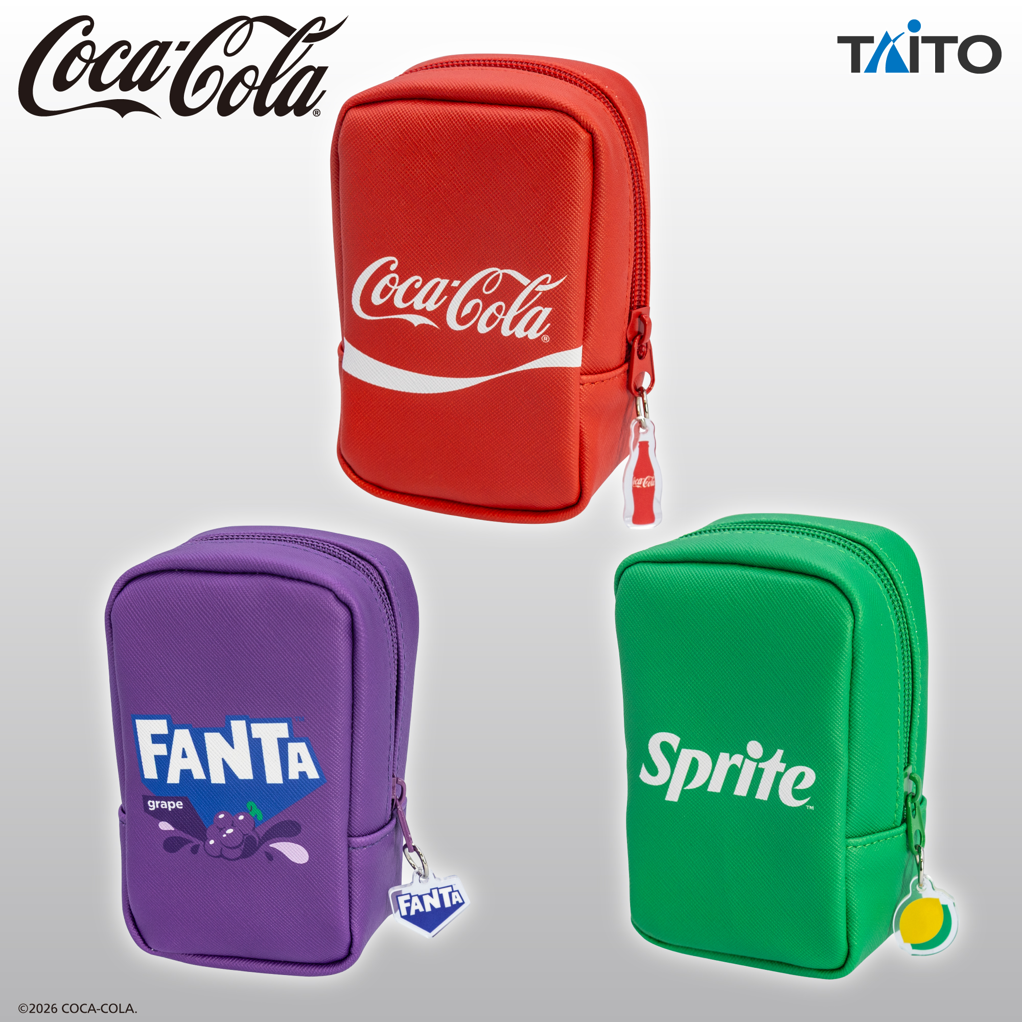 Coca-Cola　レザー風ポーチ