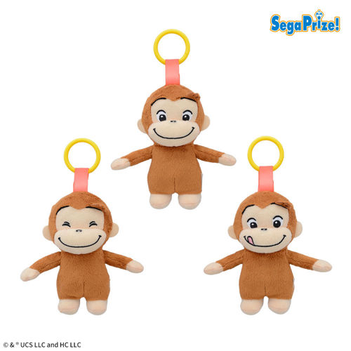 おさるのジョージ　ぽってりカラビナ付マスコット