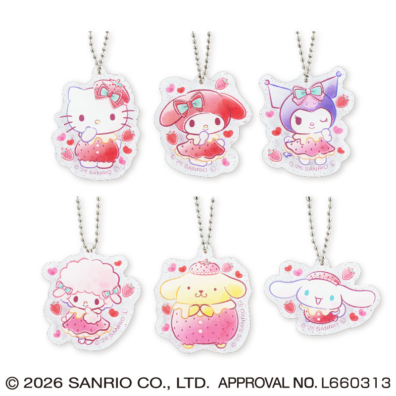 サンリオキャラクターズ いちごみるくメルトミニアクリルキーホルダー