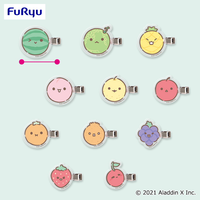 スイカゲーム Design produced by Sanrio MASHIMASHI アクリルヘアクリップ