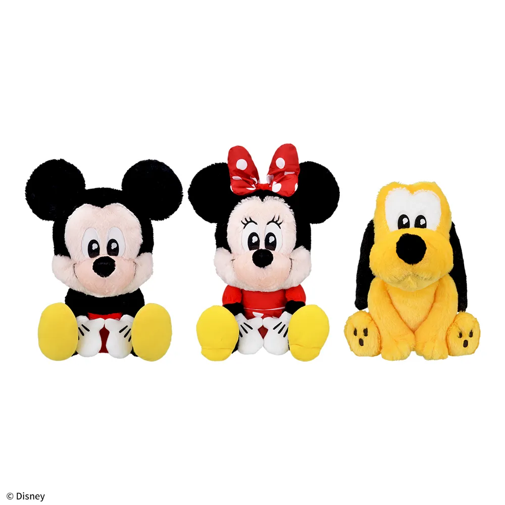 ミッキー&ミニー&プルートうるりぃみぃぬいぐるみ