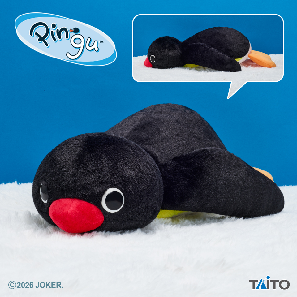 ピングー　特大サイズ　ふわふわのんびりぬいぐるみ