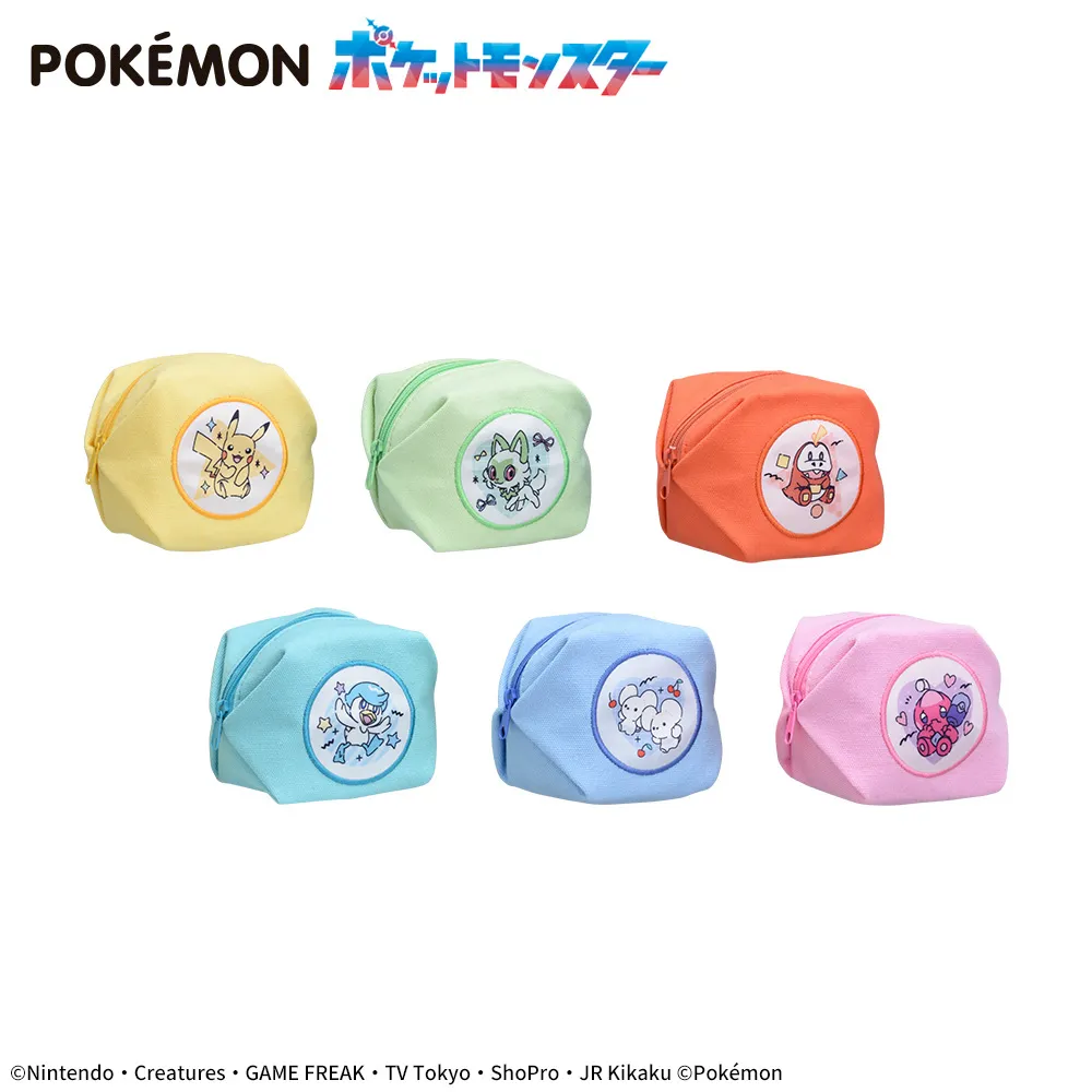 ポケットモンスター　キューブ型プチポーチ　PoppingUp