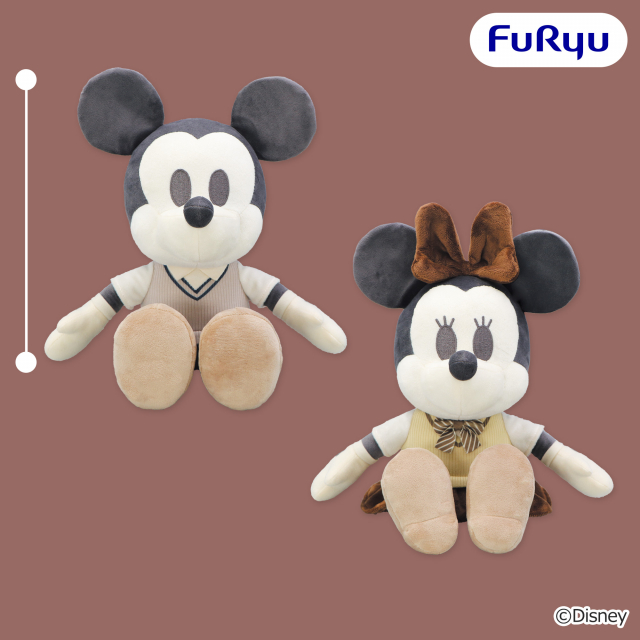 ミッキーマウス&ミニーマウス デココレ 制服ベストBIGぬいぐるみ