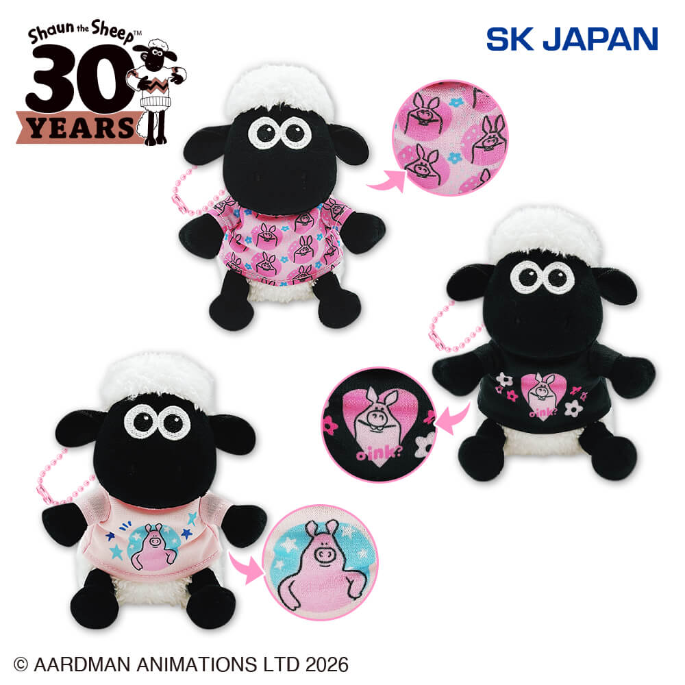 ひつじのショーン BS いたずらブタTシャツミニぬいぐるみ