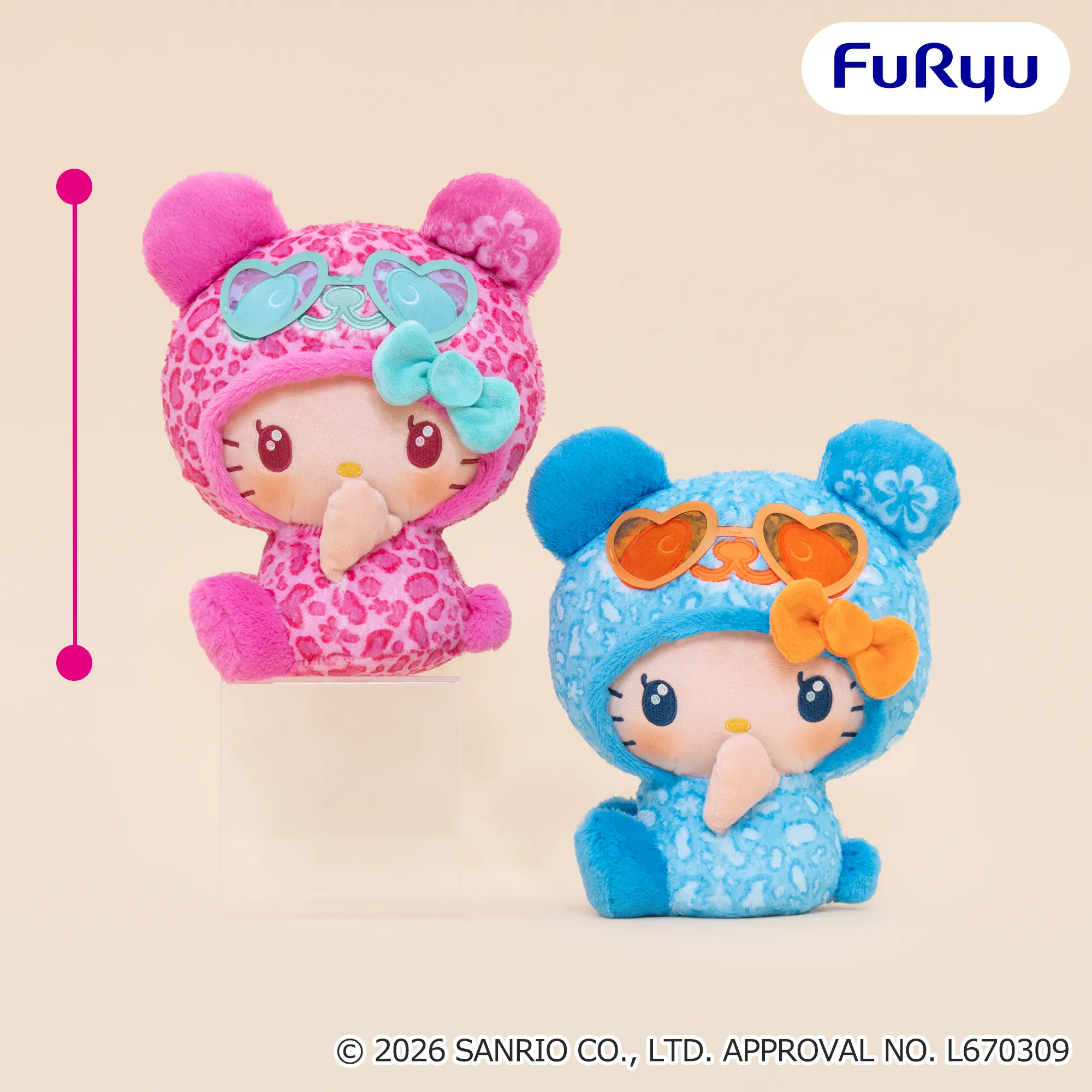 パンダ ハローキティ こんがり日焼けレオパードBIGぬいぐるみ 2026年7月1週登場