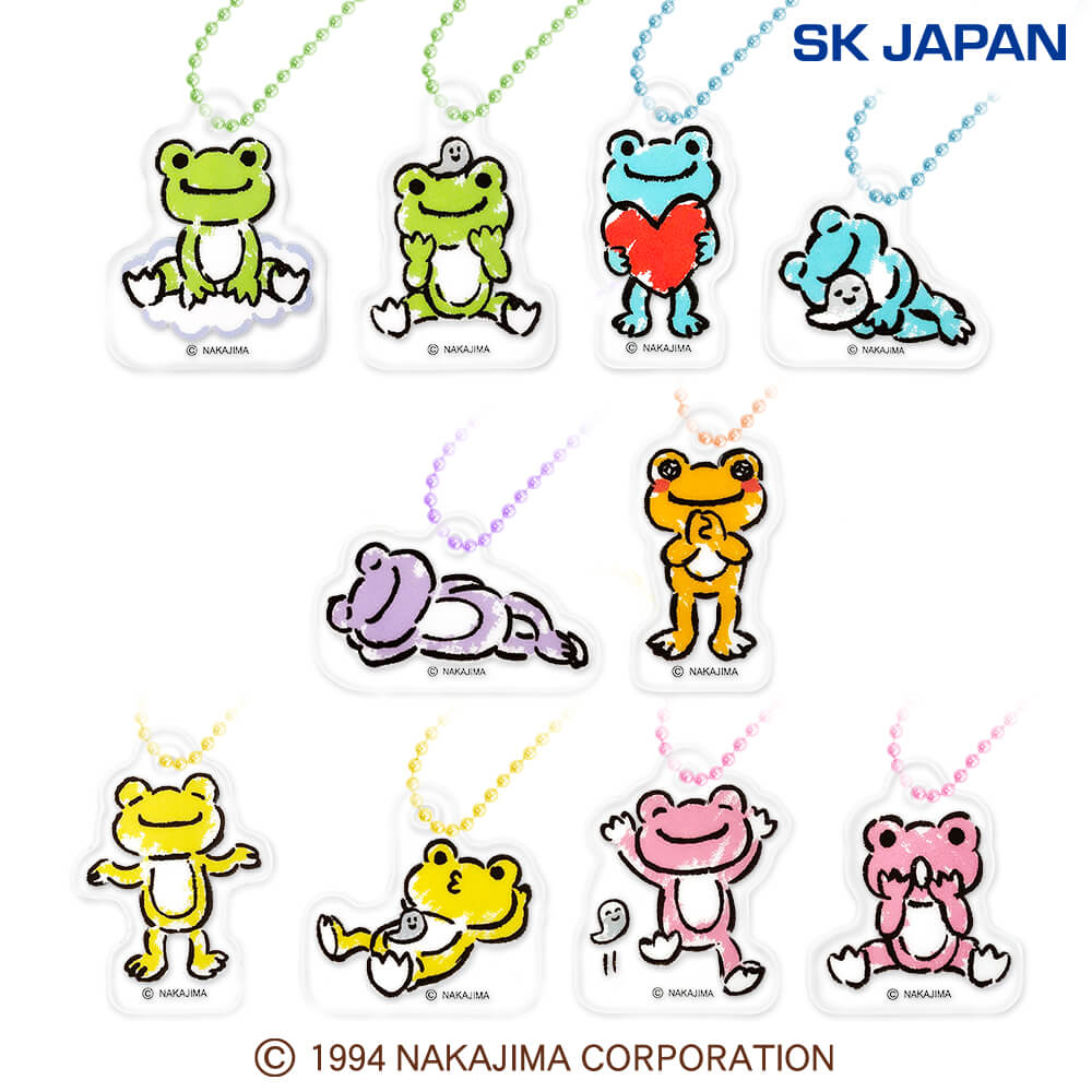 かえるのピクルス アクリルボールチェーン(クレヨンタッチ)