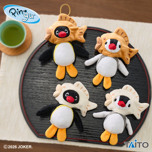 ピングー　ぬいぐるみマスコット　たい焼き