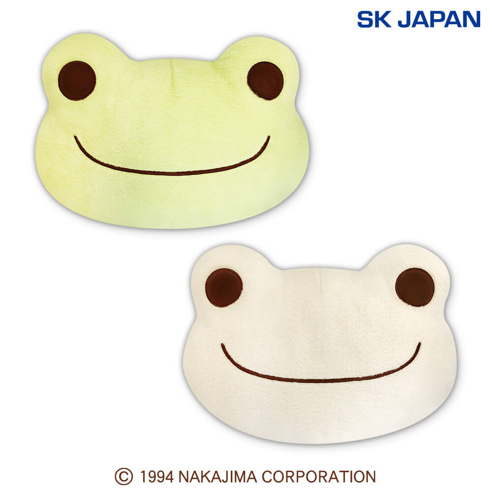 かえるのピクルス 羊毛風フェイスクッション