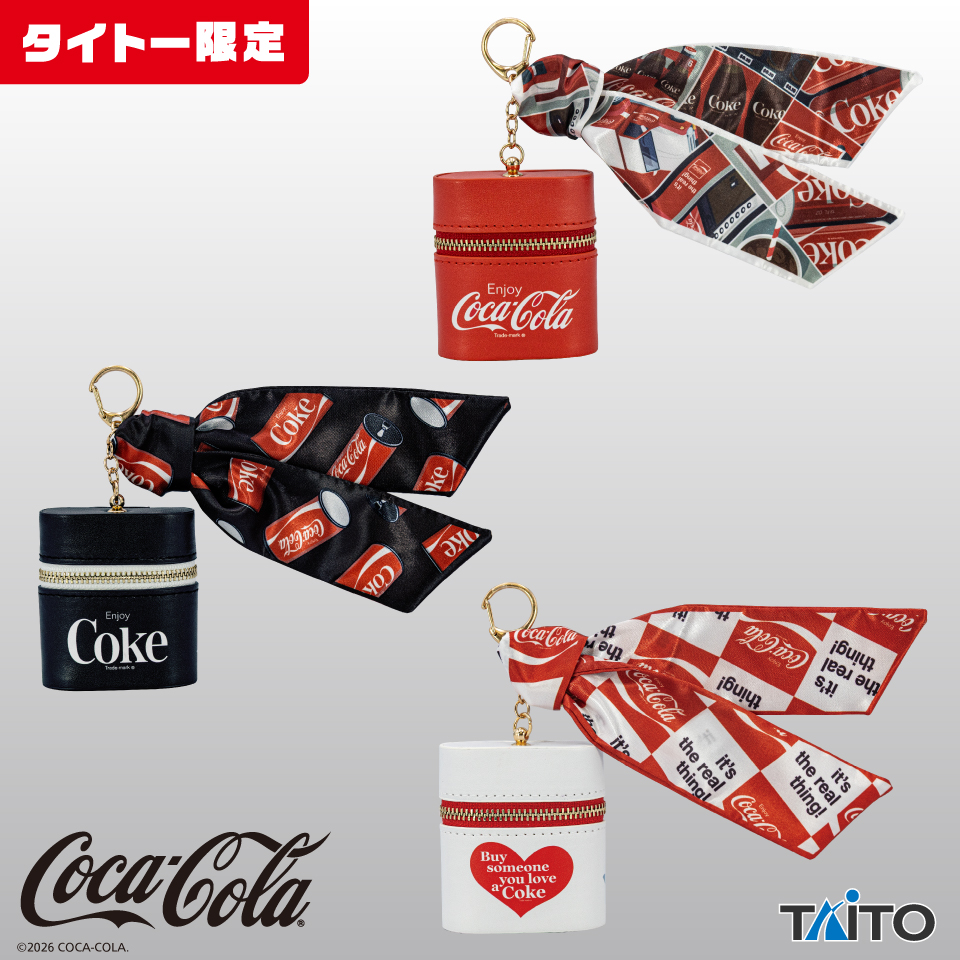 Coca-Cola　スカーフ付きチャームポーチ