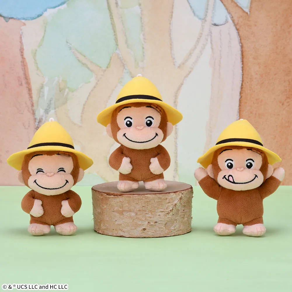 おさるのジョージぽってりマスコット黄色い帽子