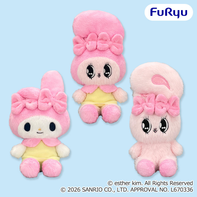 エスターバニー×マイメロディ ぬいぐるみ