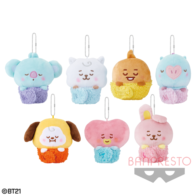 BT21 ボールチェーン付きぬいぐるみ～BABY SLEEPING TIME～