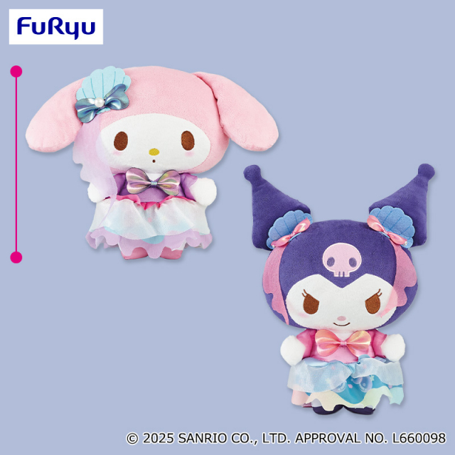 マイメロ わくわくハロウィン BIGぬいぐるみ マイメロディ・クロミ ナムコdeハロウィン2025～マーメイド