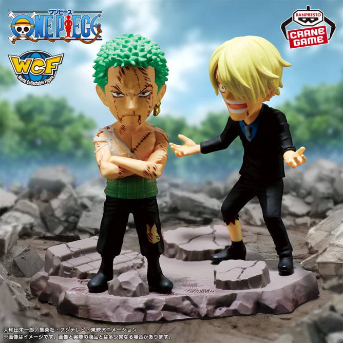 ワンピース ワールドコレクタブルフィギュア ログストーリーズ-ロロノア・ゾロ＆サンジ-｢なにも!!!なﾞかった・・・!!!!｣