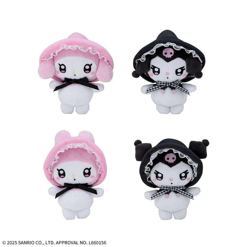 ゆるかわサンリオキャラクターズマスコット“マイメロディ・クロミ”PINK&BLACKボンネット