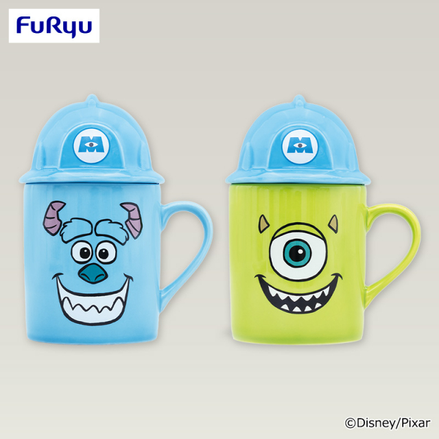 モンスターズ・インク ヘルメットふた付きフェイスマグカップ