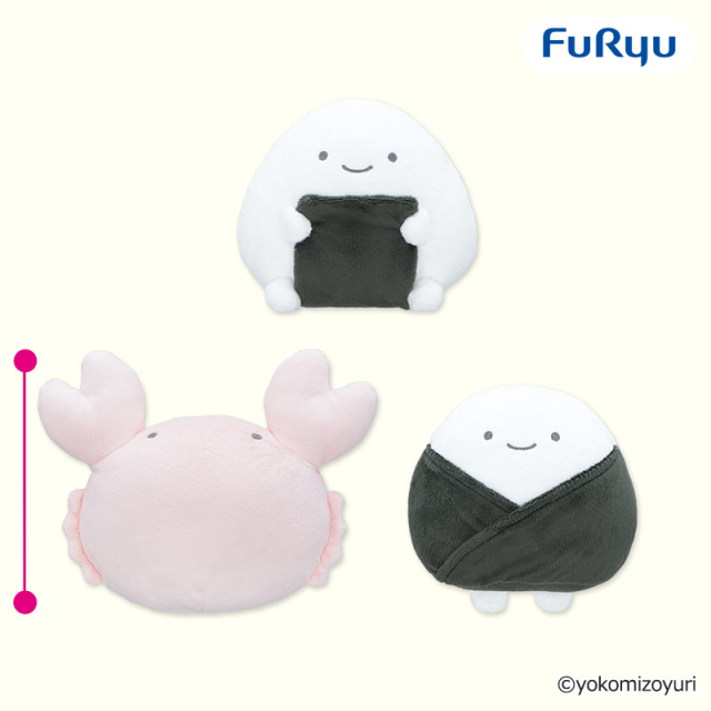 なんでもいきもの ぬいぐるみ（カニとのりおにぎり）