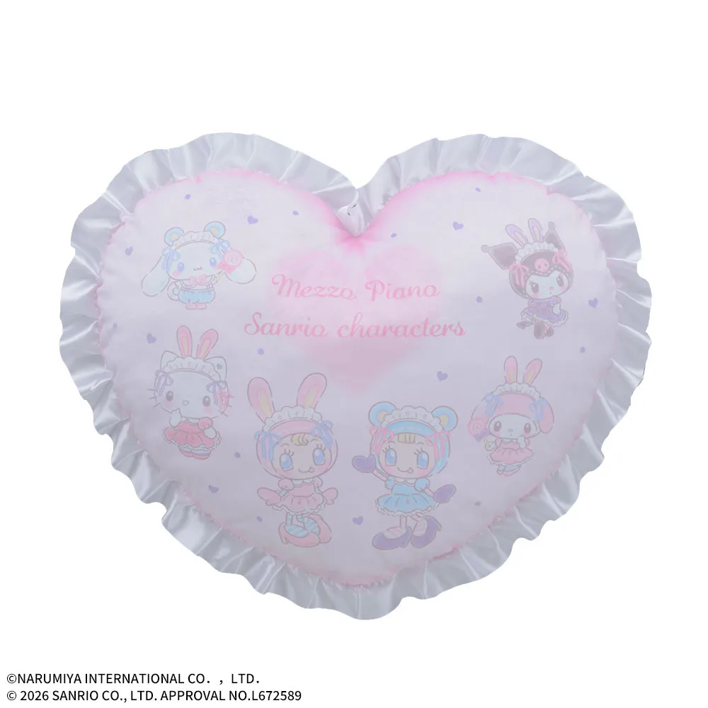 mezzopiano×サンリオキャラクターズプラチナムザッカハートクッション