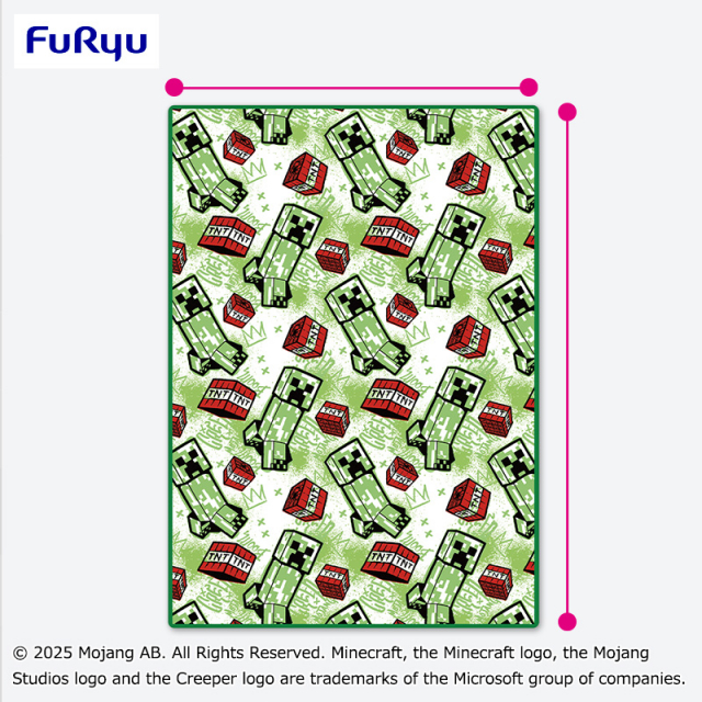 マインクラフト 大きな毛布：クリーパー