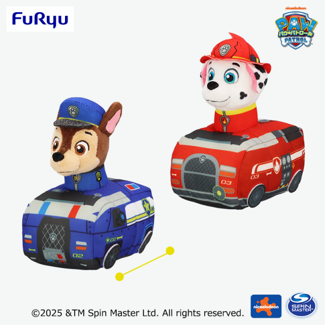 パウ・パトロール 出動！プルバックぬいぐるみ