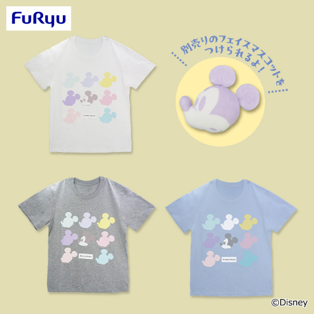 ミッキーマウス フェイスあつめるマスコット！Tシャツ
