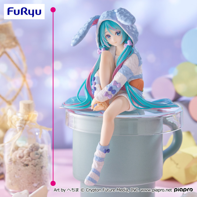 初音ミク ぬーどるストッパーフィギュアーうさ耳パジャマ・ブルーver.ー