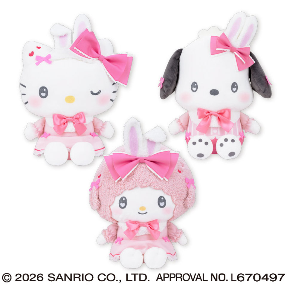 サンリオキャラクターズ　ときめきリボンラビットドールＢＩＧタイプ２