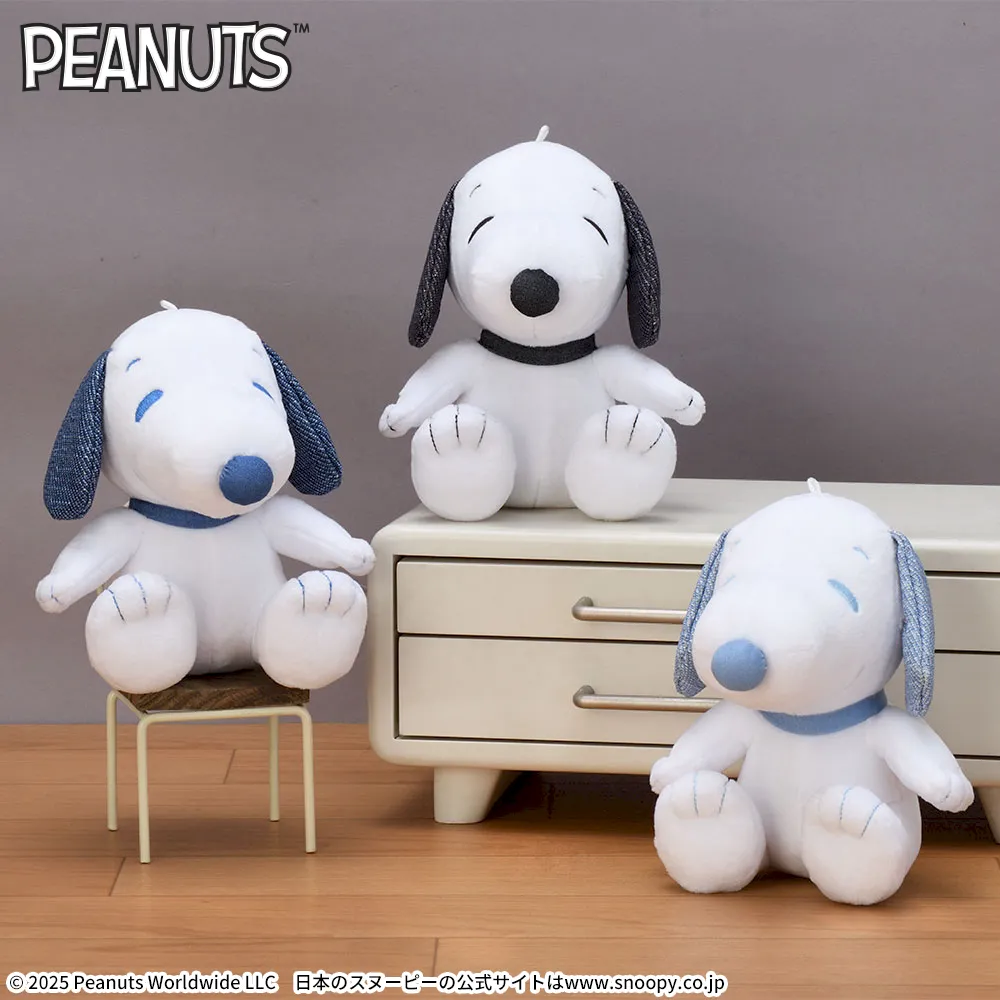 SNOOPY™　ぬいぐるみ　デニム風
