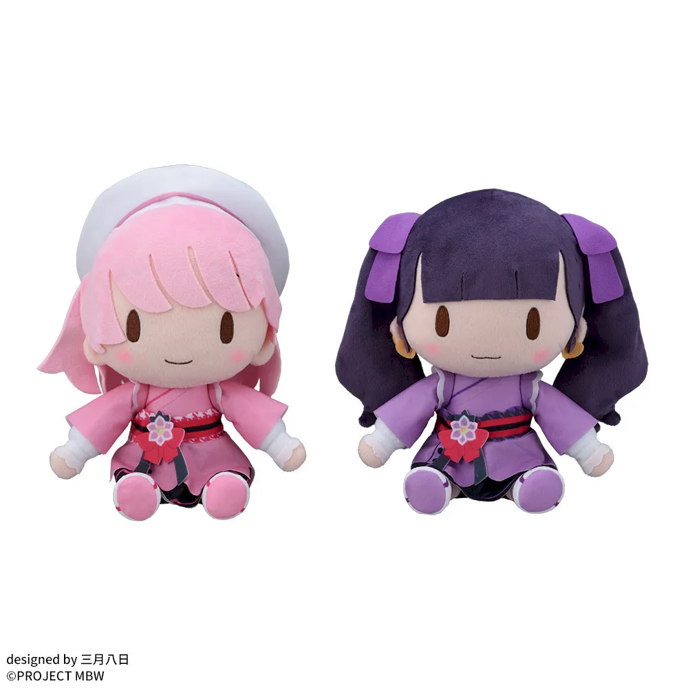 前橋ウィッチーズ　ふわぷち　Mぬいぐるみ“赤城ユイナ&新里アズ”