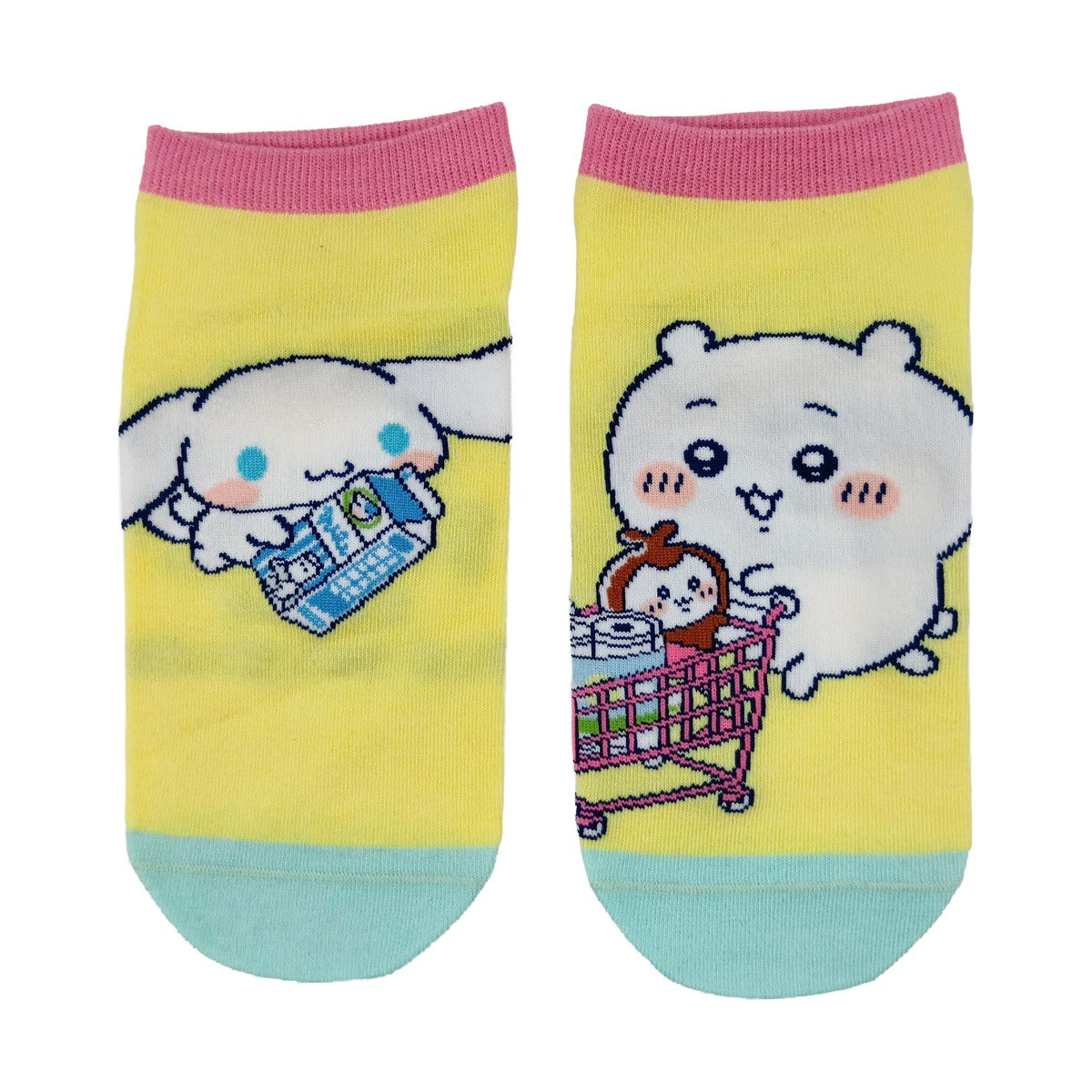 ちいかわ×サンリオキャラクターズ スニーカー丈ソックス(ちいかわ・シナモロール)レディース用