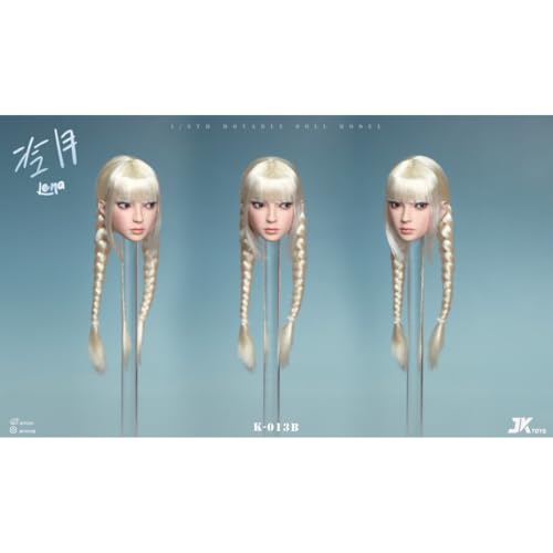 HiPlay JKTOYS 1/6 アジア美女ヘッド 冷月 可動眼 K-013B ドール用 頭 塗装済み
