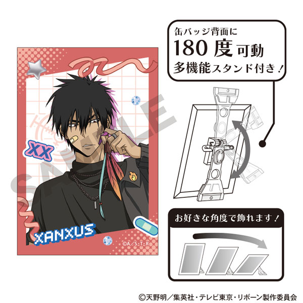 家庭教師ヒットマンREBORN！_アート缶バッジ XANXUS デコラファッション