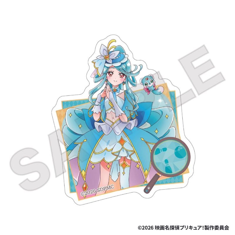 「11月下旬頃以降発送」『映画名探偵プリキュア！』×ラウンドワン ダイカットステッカー＜第1弾＞キュアエクレール＆シュシュタン