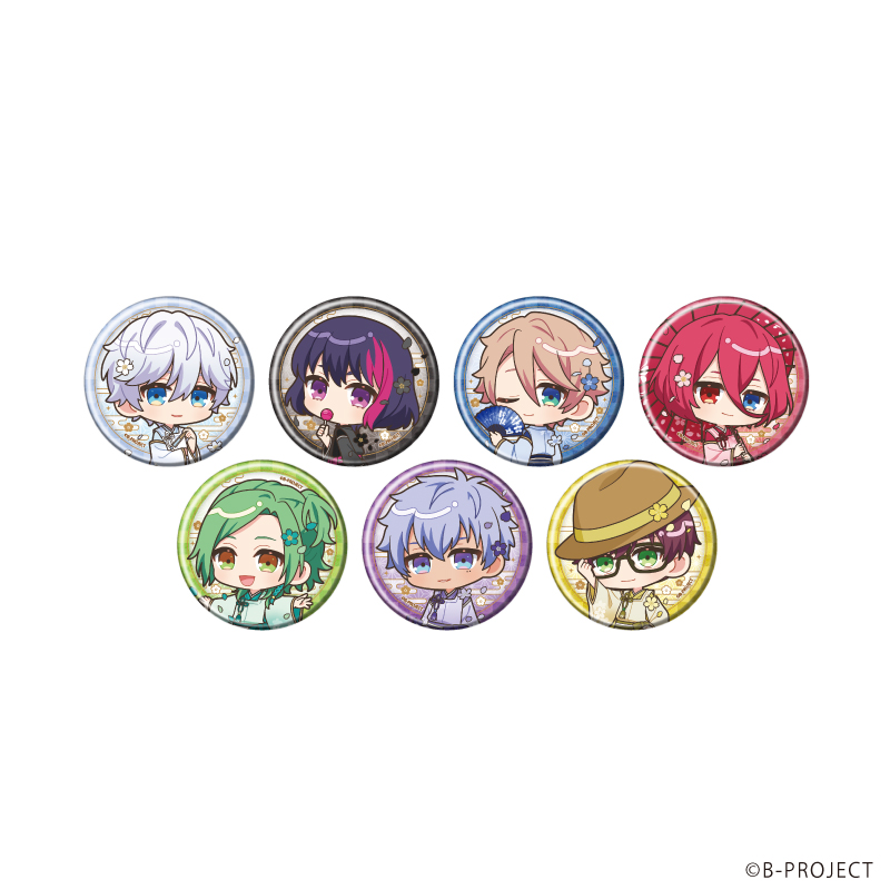 B-PROJECT_缶バッジ05/コンプリートセット(全7種)(ミニキャライラスト)【コンプリートセット／7個入り】