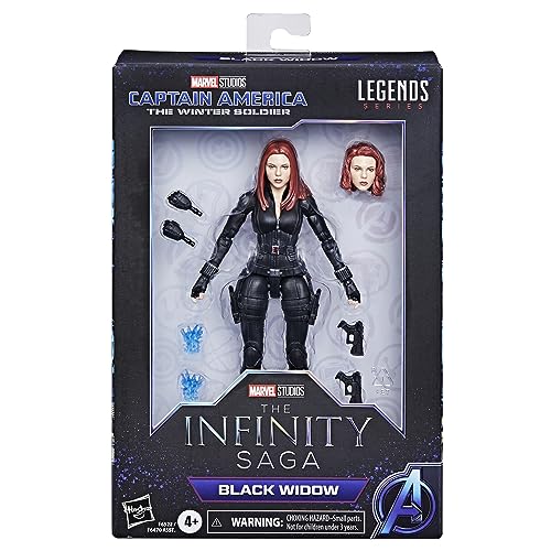 ハズブロ(HASBRO) Avengers MARVEL ハズブロ マーベルレジェンド・シリーズ インフィニティ・サーガ ブラック・ウィドウ, キャプテン・アメリカ/ウィンター・ソルジャー 6インチ サイズ アクションフィギュア, マーベルレジェンド アクションフィギュア F6522 正規品
